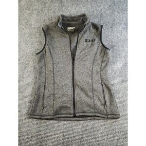 Kuiu Base Camp Womens Large Gray Sweater Fleece Vest Full Zip High Loft Hunting